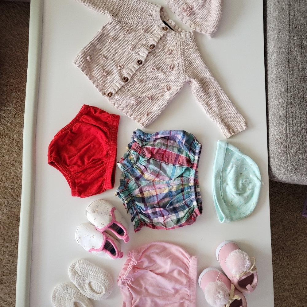 6 months baby clothes lot